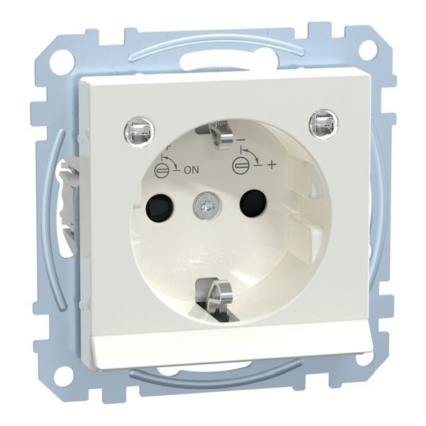 Merten Steckdose SCHUKO MEG23040319 LED-Beleuchtung Polarweiß glänzend