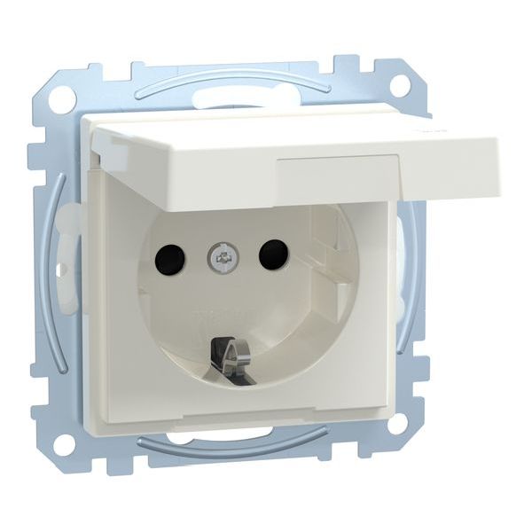 Merten Steckdose SCHUKO MEG2314-0319 IP44 polarweiß glänzend   