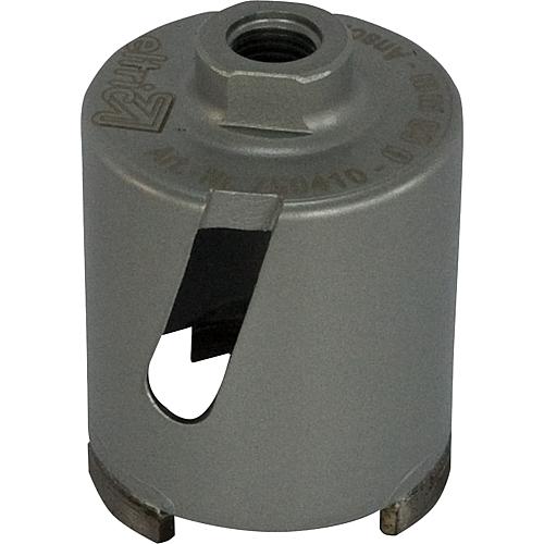Diamant-Dosensenker  'Silber' mit seitlichen Schlitzen, Anschluss M16, Ø68mm