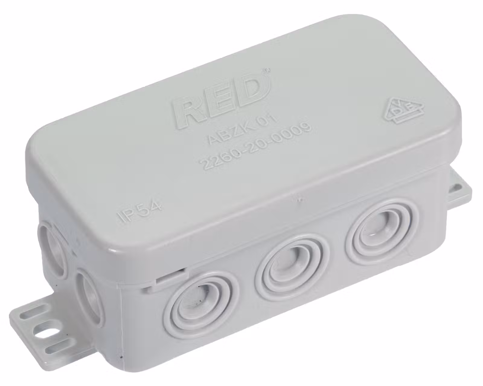  RED Abzweigkasten Abzweigdose Verteilerdose leer 85x44x40mm IP54 grau 