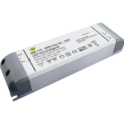 Vorschaltgerät IP20 60W für LED-Stripes 24V-DC