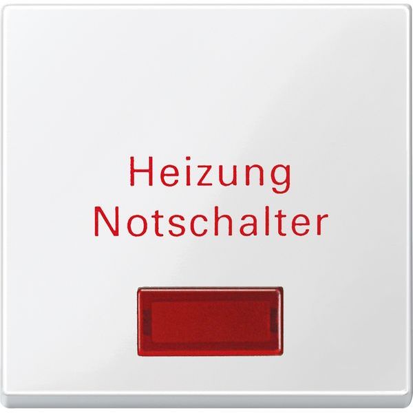Merten Wippe 432919 Heizung Notschalter polarweiß glänzend        