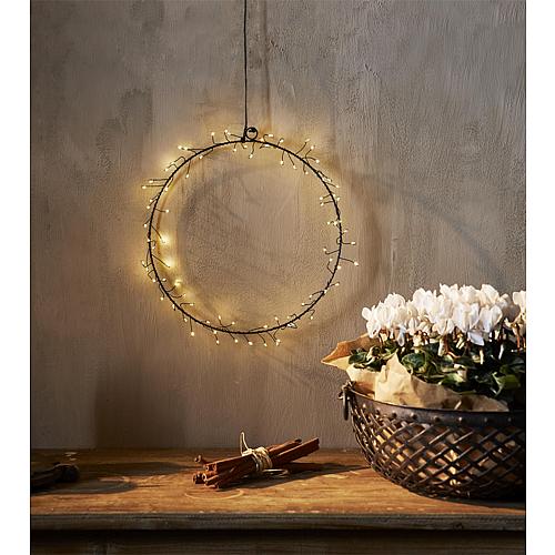 LED-Metall Kranz 30 cm
