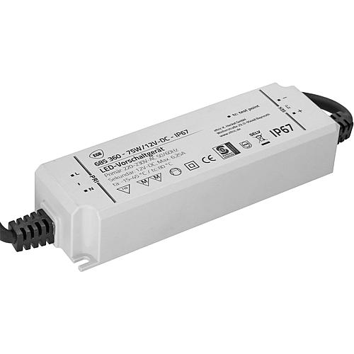 Vorschaltgerät IP67 75W für LED-Stripes 12V-DC