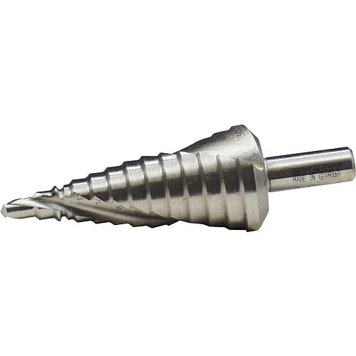 HSS-Stufenbohrer mit Spiralnute 6-30mm 12 Stufen