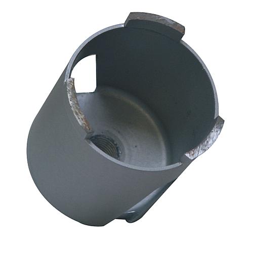 Diamant-Dosensenker  'Silber' mit seitlichen Schlitzen, Anschluss M16, Ø68mm